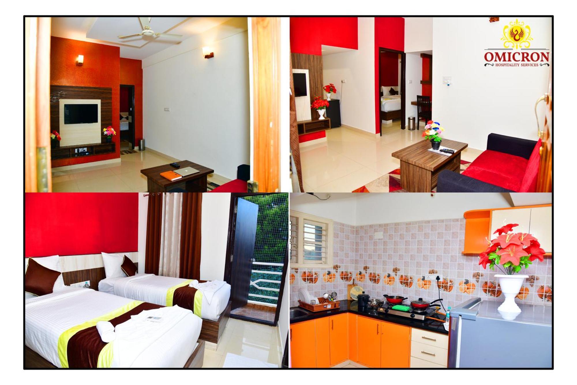 Hotel Omicron 1 Bhk Studio Room Bangalore Buitenkant foto