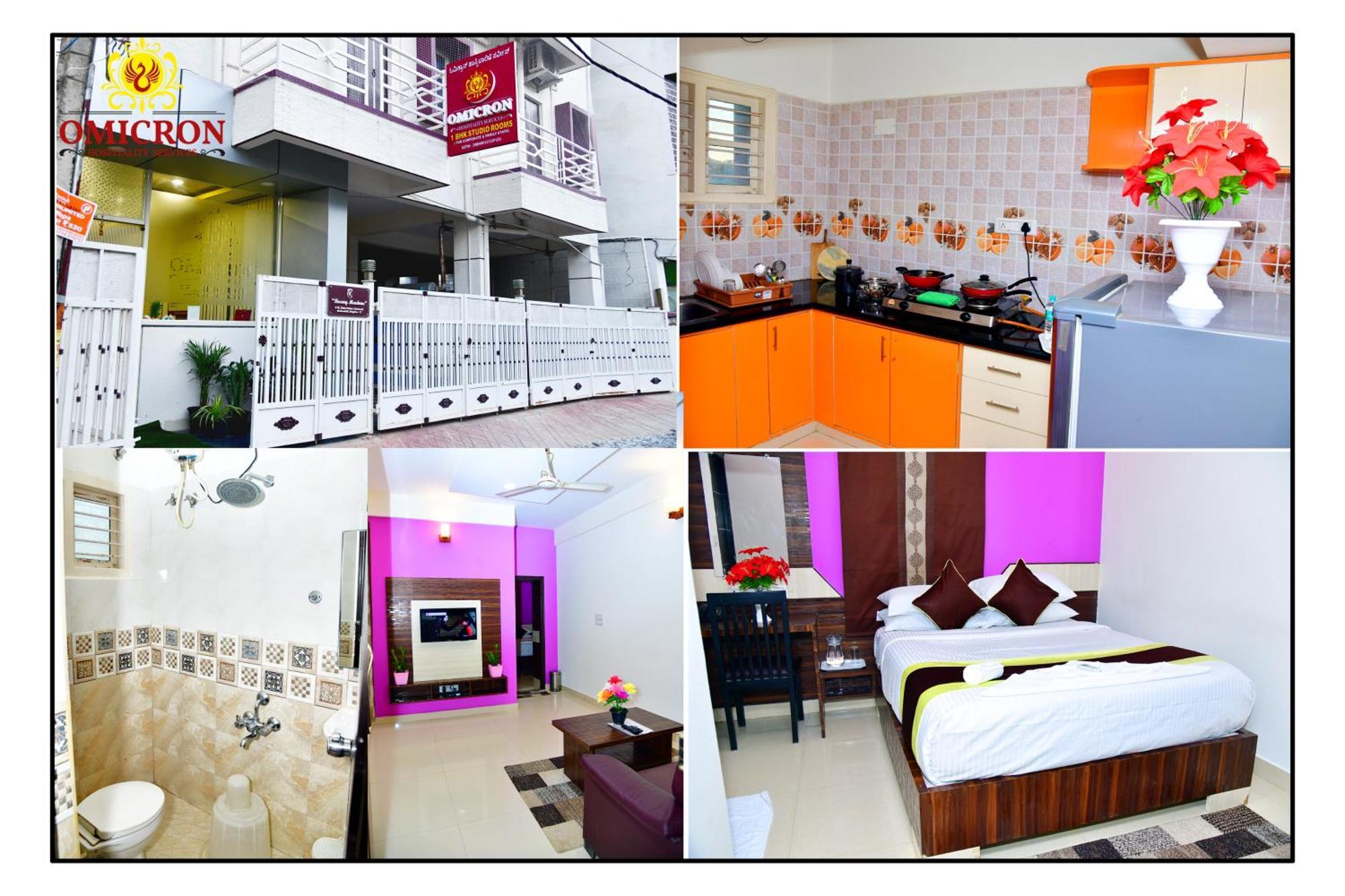 Hotel Omicron 1 Bhk Studio Room Bangalore Buitenkant foto